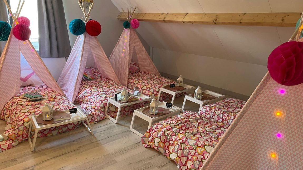 tipi slaapfeestje voor kinderfeestje
