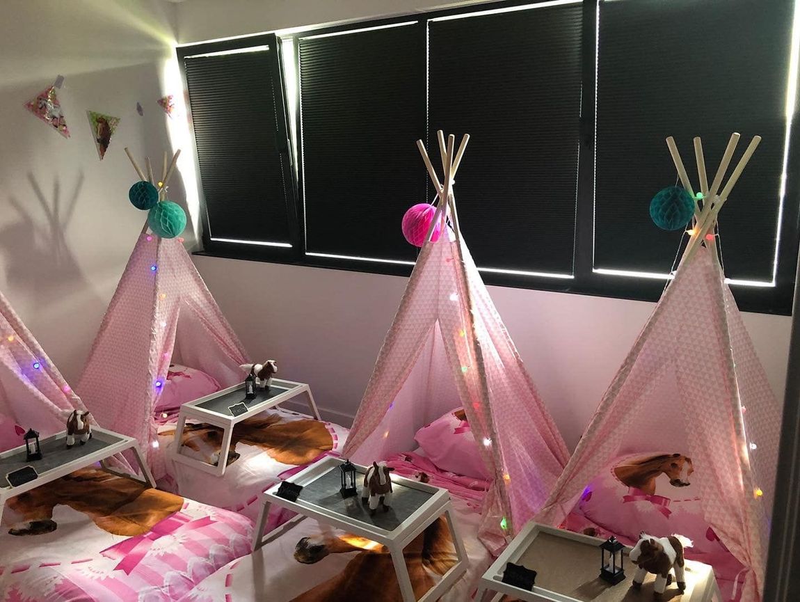 tipi slaapfeestje voor kinderfeestje