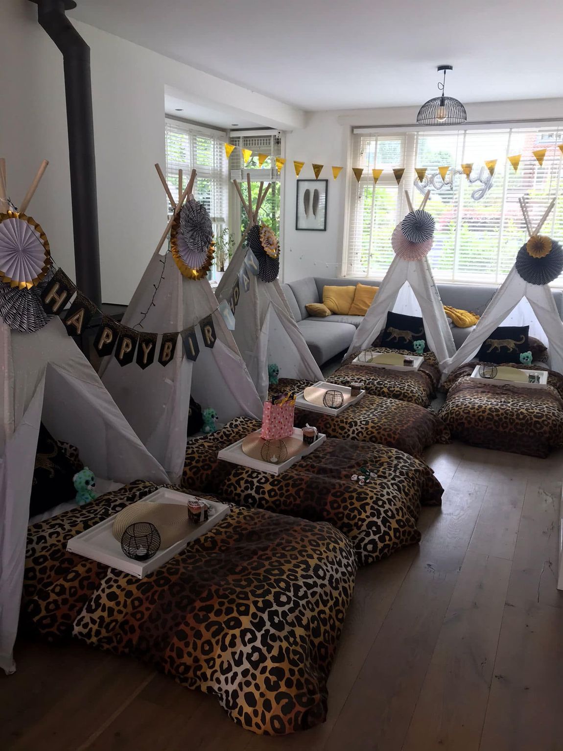 tipi slaapfeestje voor kinderfeestje