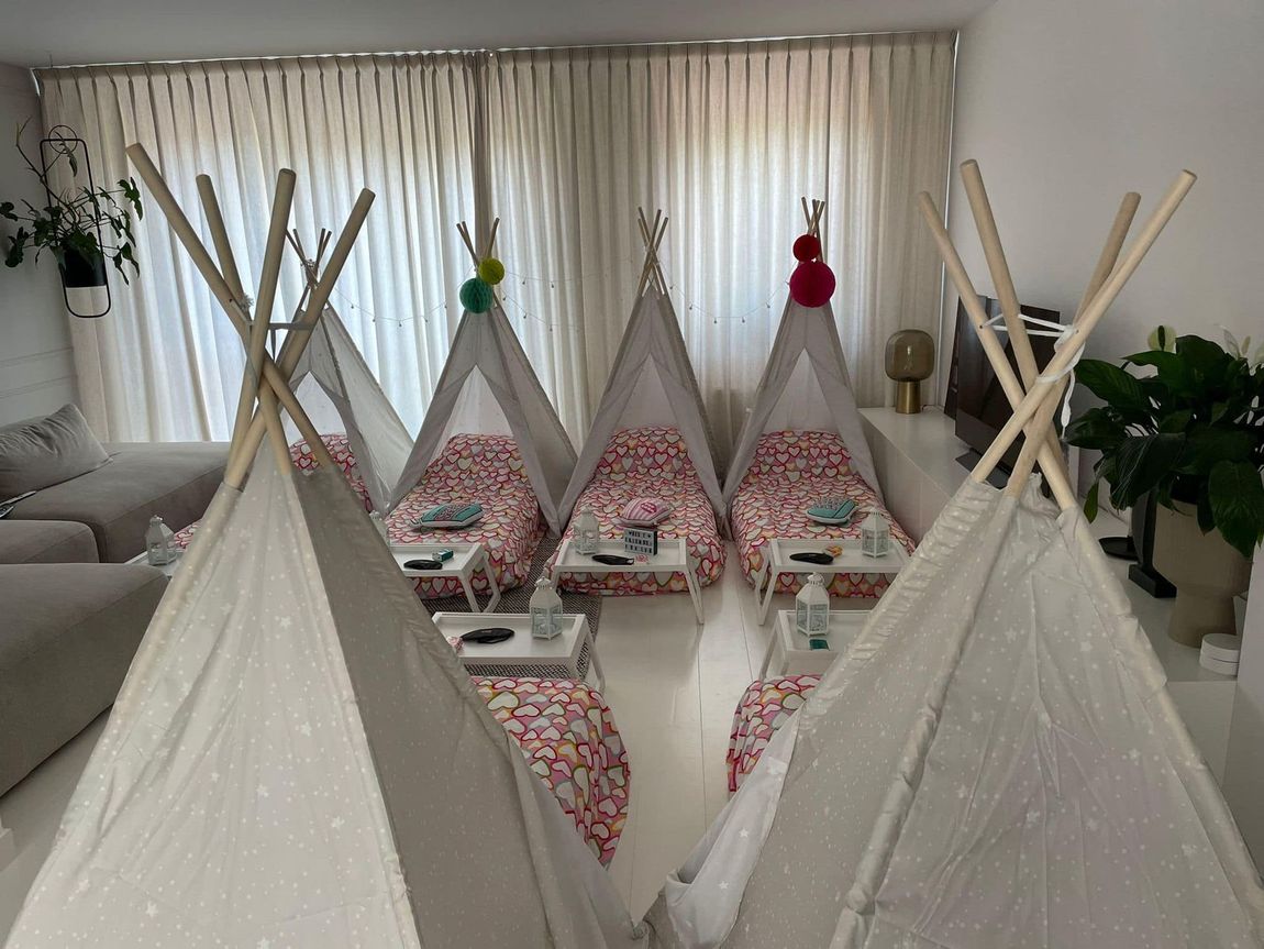tipi slaapfeestje voor kinderfeestje