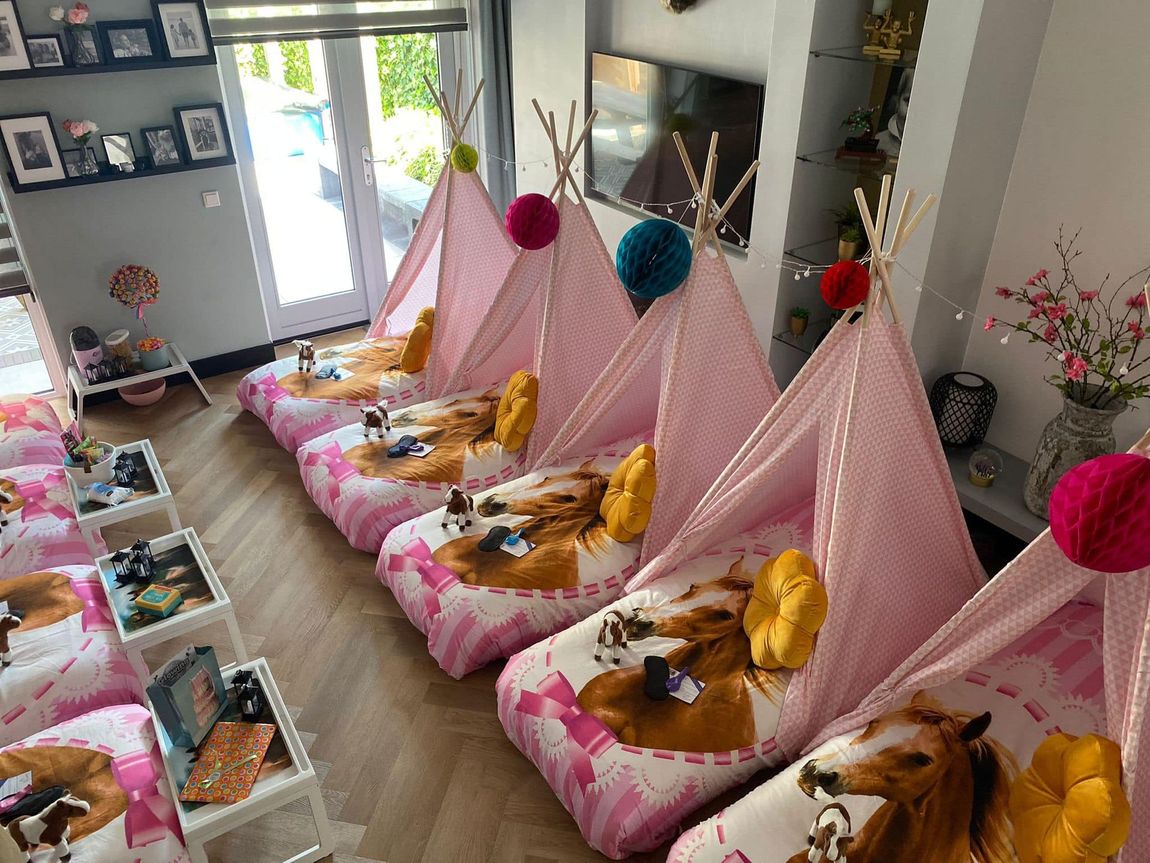 tipi slaapfeestje voor kinderfeestje