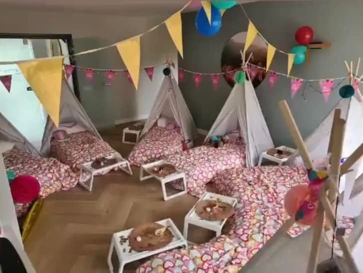 tipi slaapfeestje voor kinderfeestje