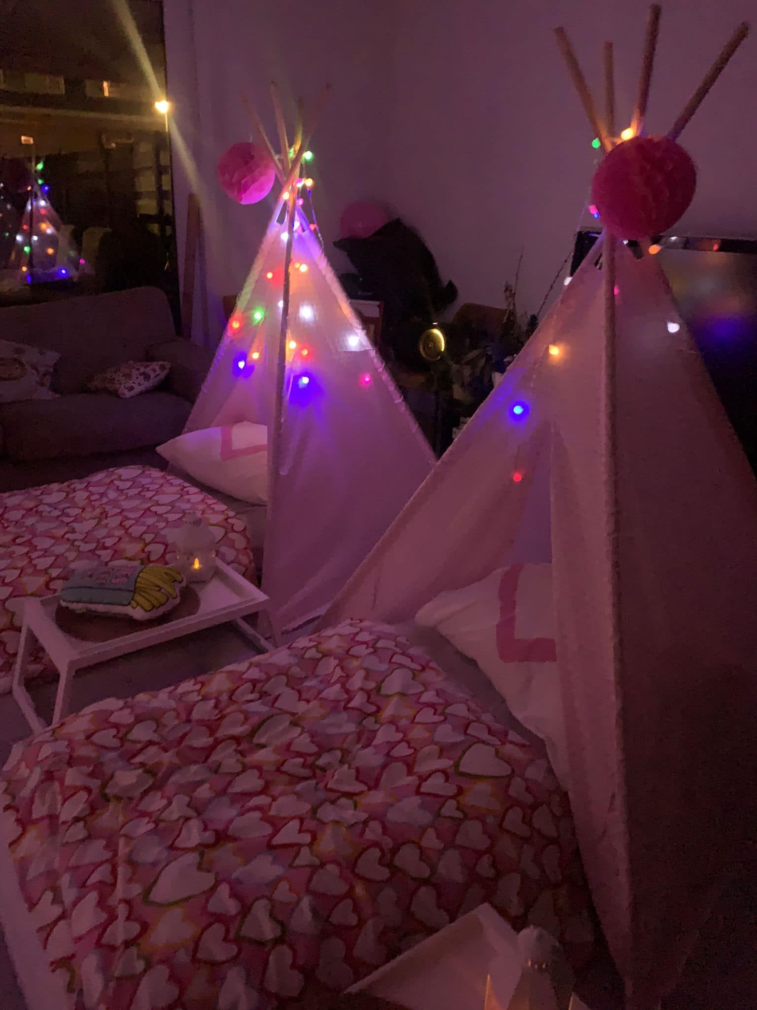 Tipi slaapfeestje