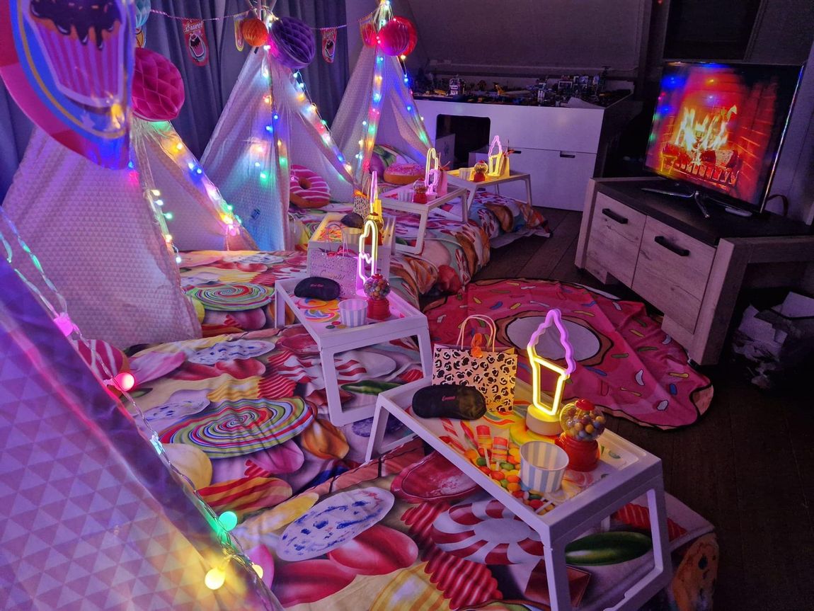tipi slaapfeestje voor kinderfeestje