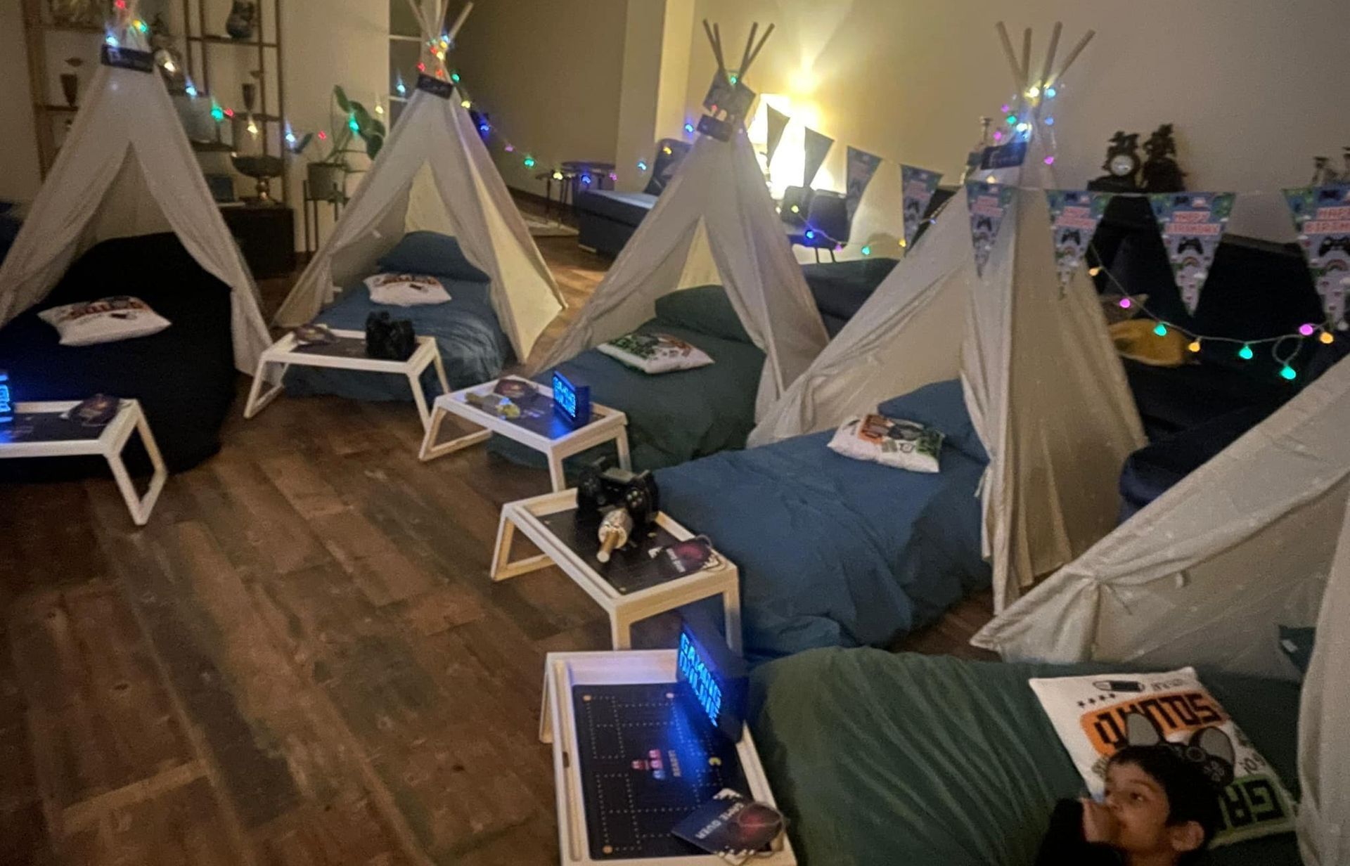 Tipi slaapfeestje