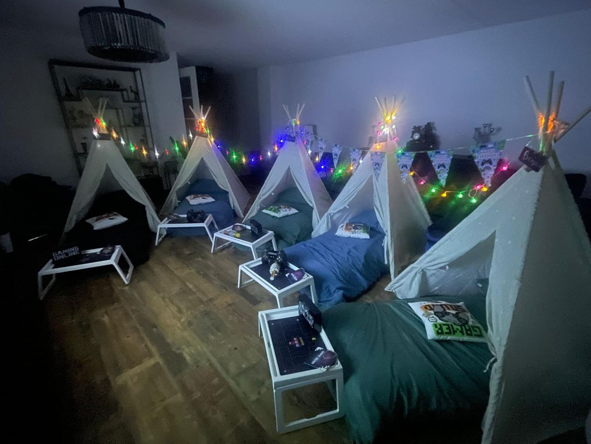 tipi slaapfeestje voor kinderfeestje