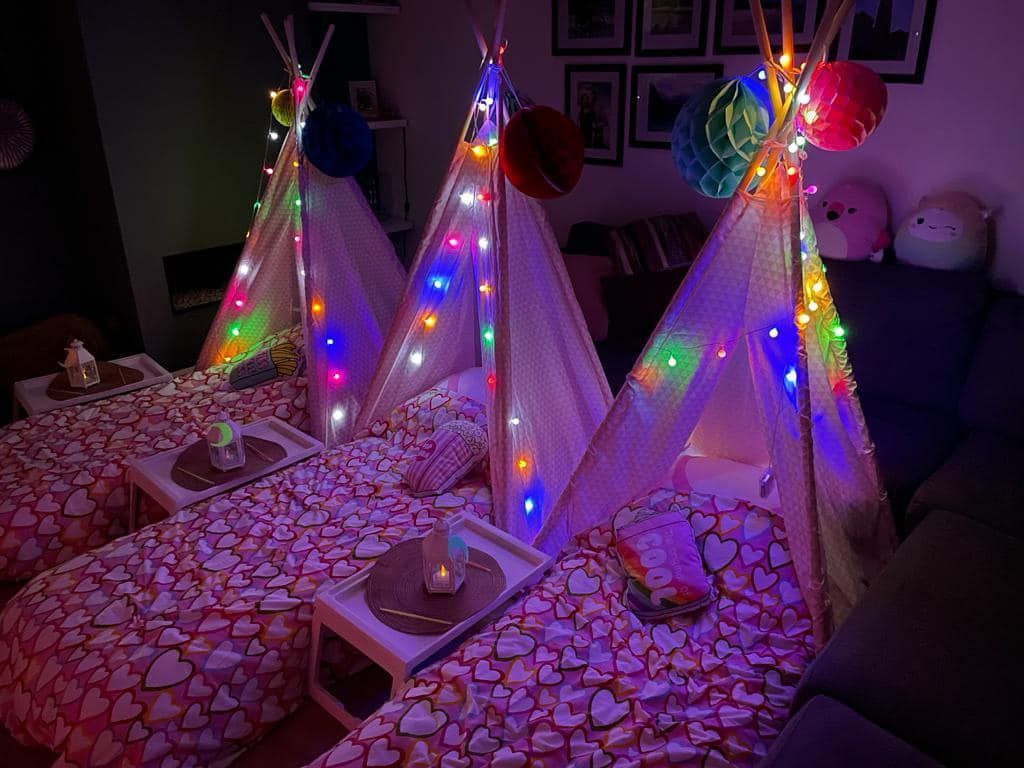 tipi slaapfeestje voor kinderfeestje