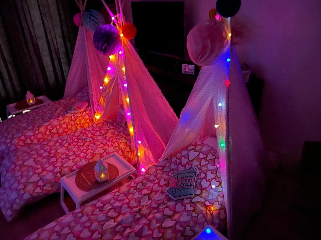 tipi slaapfeestje voor kinderfeestje