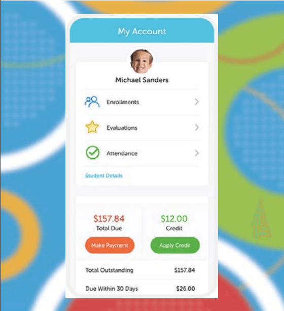 Mobile app screen