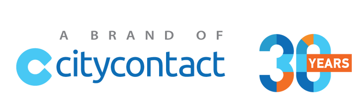 Logo for Citycontact Group, stating 