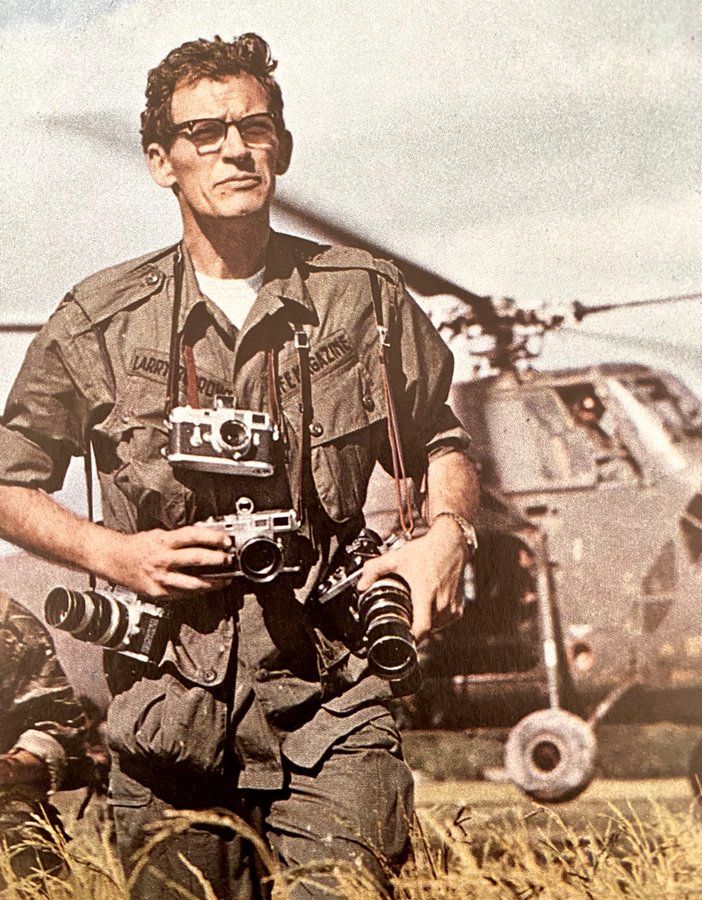 Larry Burrows, late Time/Life combat photographer, shown here in Vietnam.