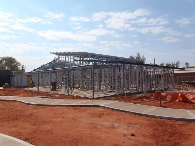 Metal Construction On A Red Dirt Surface — Araluen Plumbing In Braitling, NT