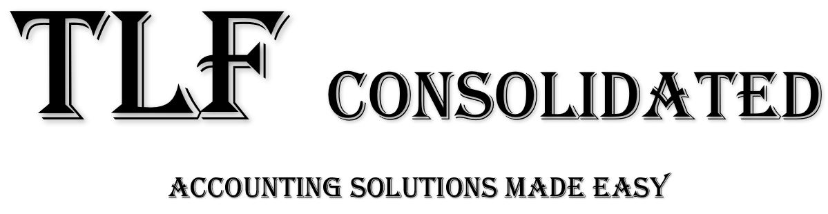 The logo for tlf consolidated accounting solutions made easy