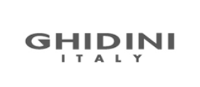 Logo di Ghidini Italy in testo grigio su sfondo bianco.