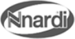 Logo Nnardi con testo nero e grigio all'interno di un ovale.