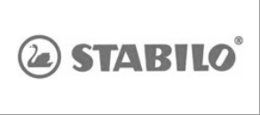 Logo STABILO con icona del cigno in grigio