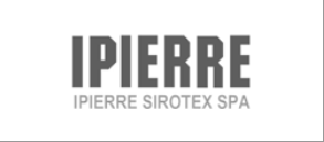 Logo IPIERRE con la scritta grigia “IPIERRE SIROTEX SPA” su sfondo bianco
