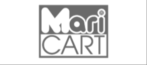 Logo di Mari Carti in bianco e nero
