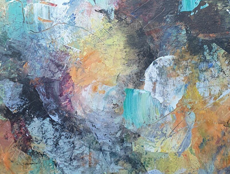 detail van fase 2, een schilderij op zich