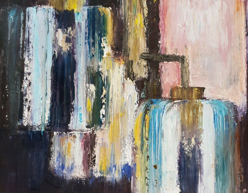 Lampen - Olieverf op aquarelpapier. 27cm x 35cm Joyce van Paassen Art 2021 ©