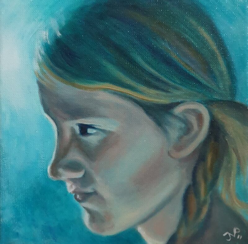 portret olieverf doek