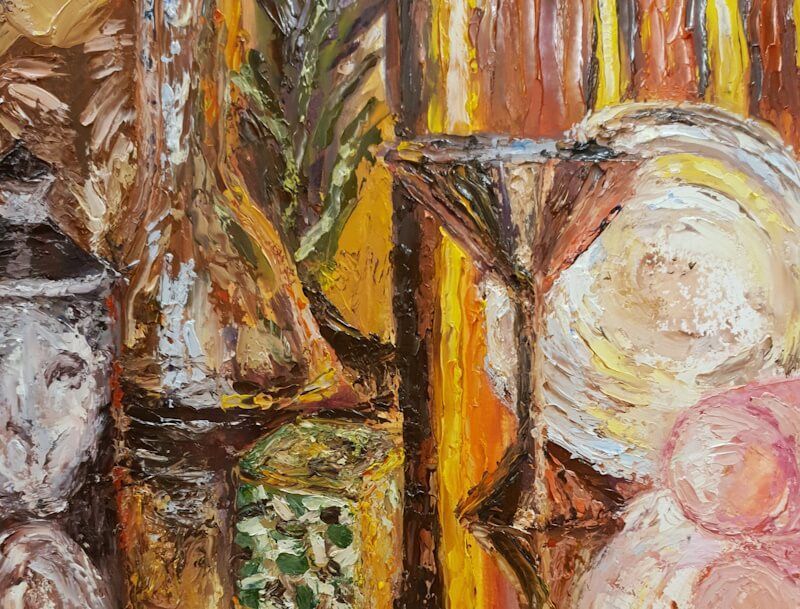 Stilleven - Olieverf op aquarelpapier. 27cm x 35cm Joyce van Paassen Art 2021 ©