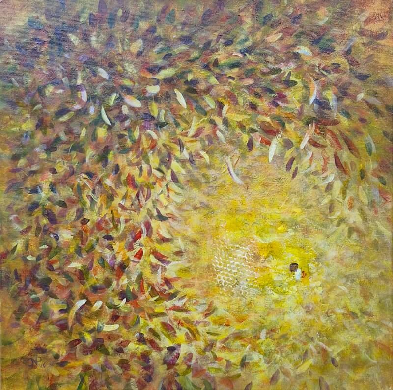 Sunlight leaves
50x50 cm
Acrylverf op linnen doek
Prijs: € 700
Joyce van Paassen © 2026