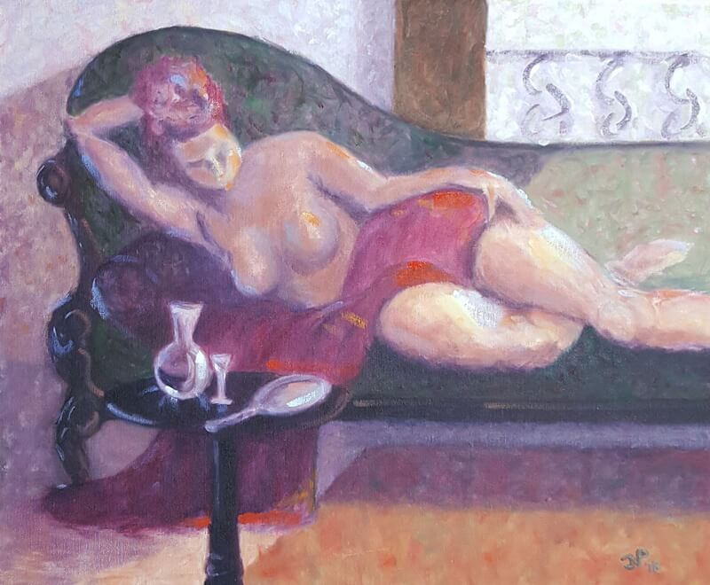 naakte liggende dame
olieverf op doek
Joyce van Paassen Art ©