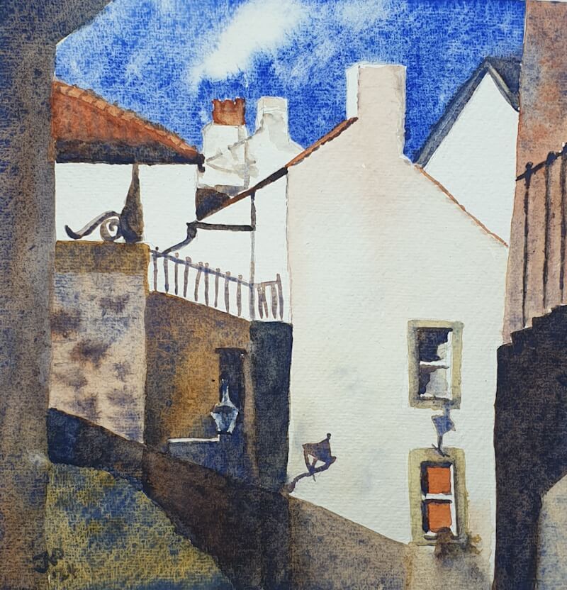 Berwick in the sunlight
plaatsje Berwick aquarel op handgeschept katoen aquarelpapier
21,5 x 21,5 cm