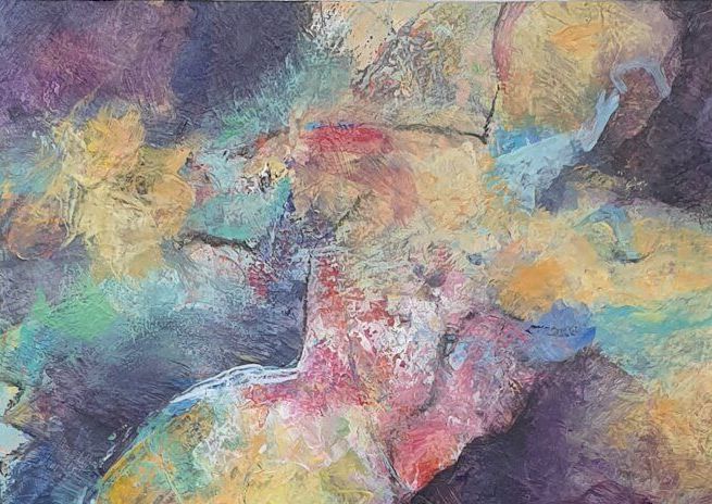 Meerman-abstract intuitief - gemengde technieken, acryl, paletmes op papier
Joyce van Paassen Art © 2023