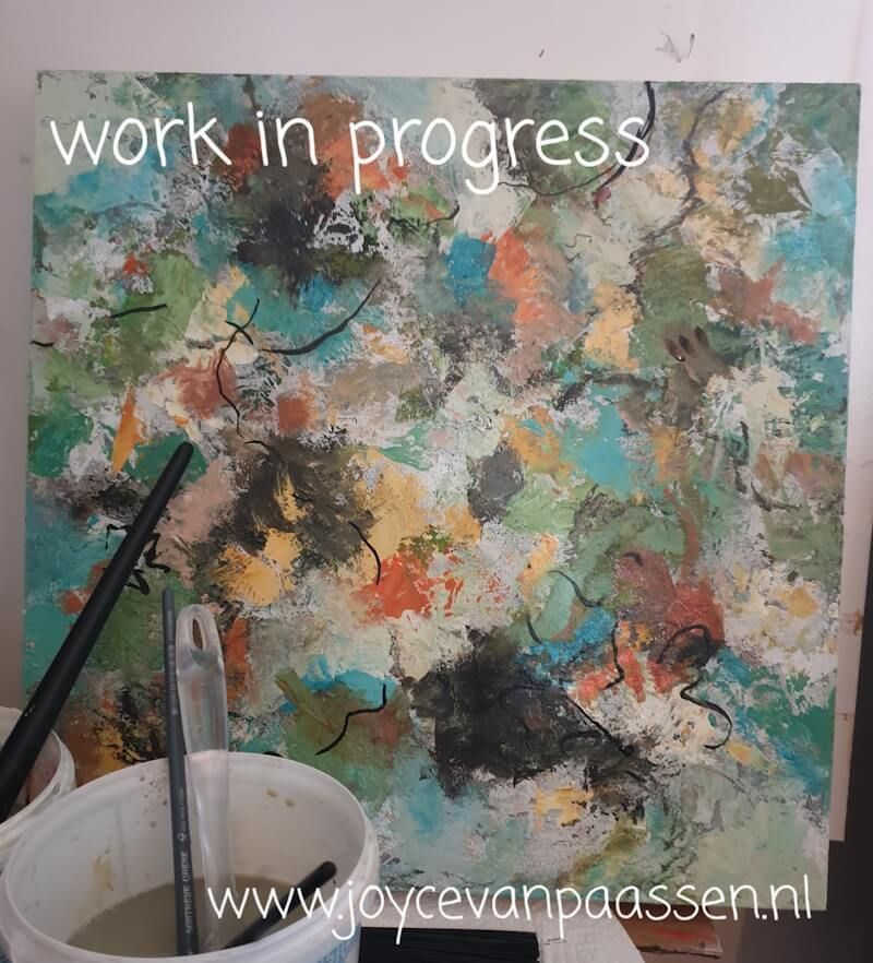 Work in progres - onderzoeken van nieuw palet
Joyce van Paassen © 2024