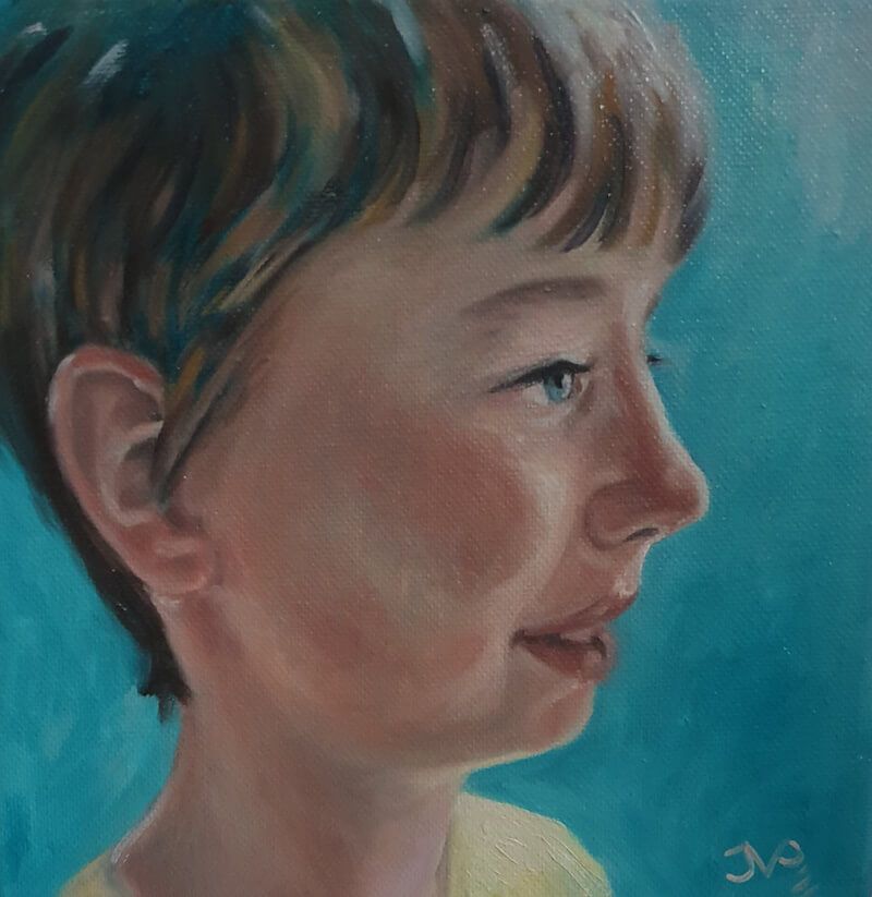 portret olieverf doek