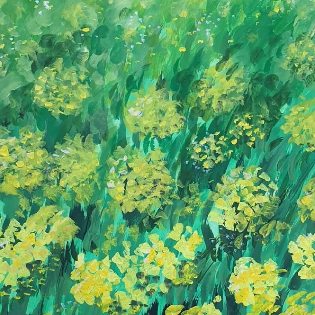 Koolzaad veld - gouache op papier
Geïnspireerd na een wandeling door de koolzaadvelden
Joyce van Paassen Art © 2023