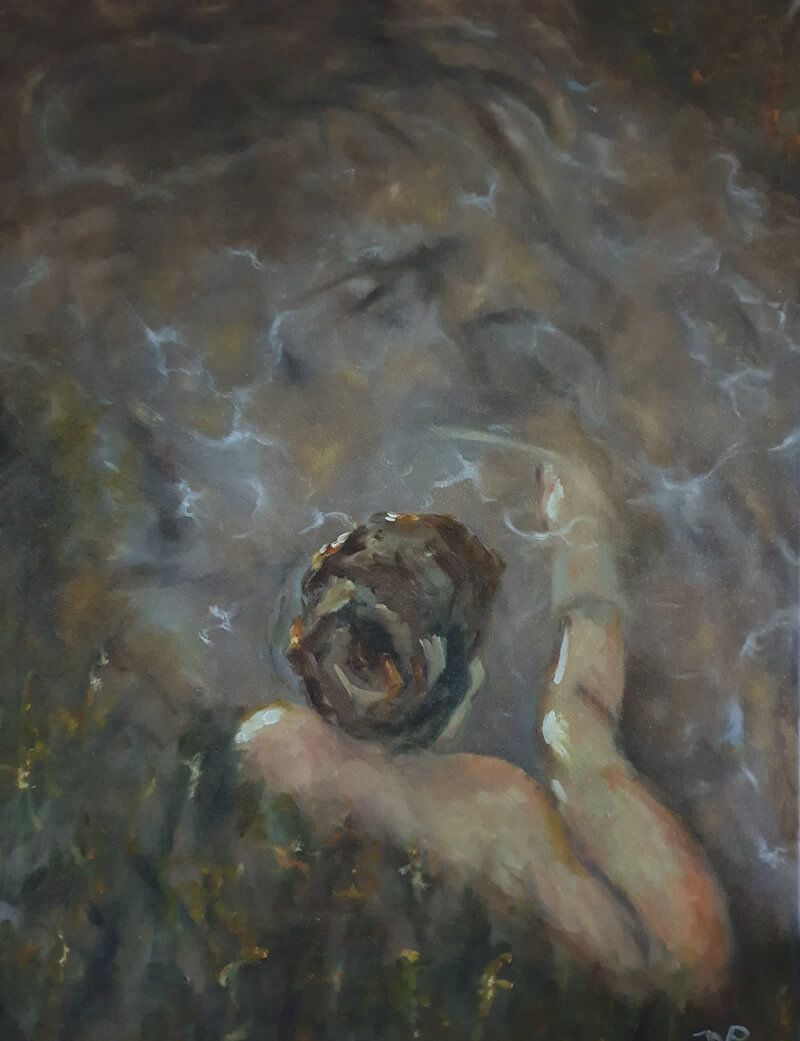 meisje badend in rivier
olieverf op doek
Joyce van Paassen Art © 2012