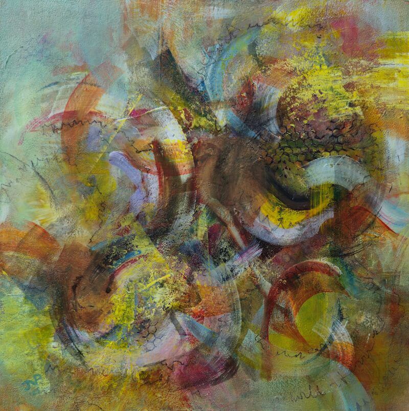 Abstract Mixed media Acrylverf in lagen met paletmes
30 x 30 cm houtpaneel
Joyce van Paassen Art © 2025