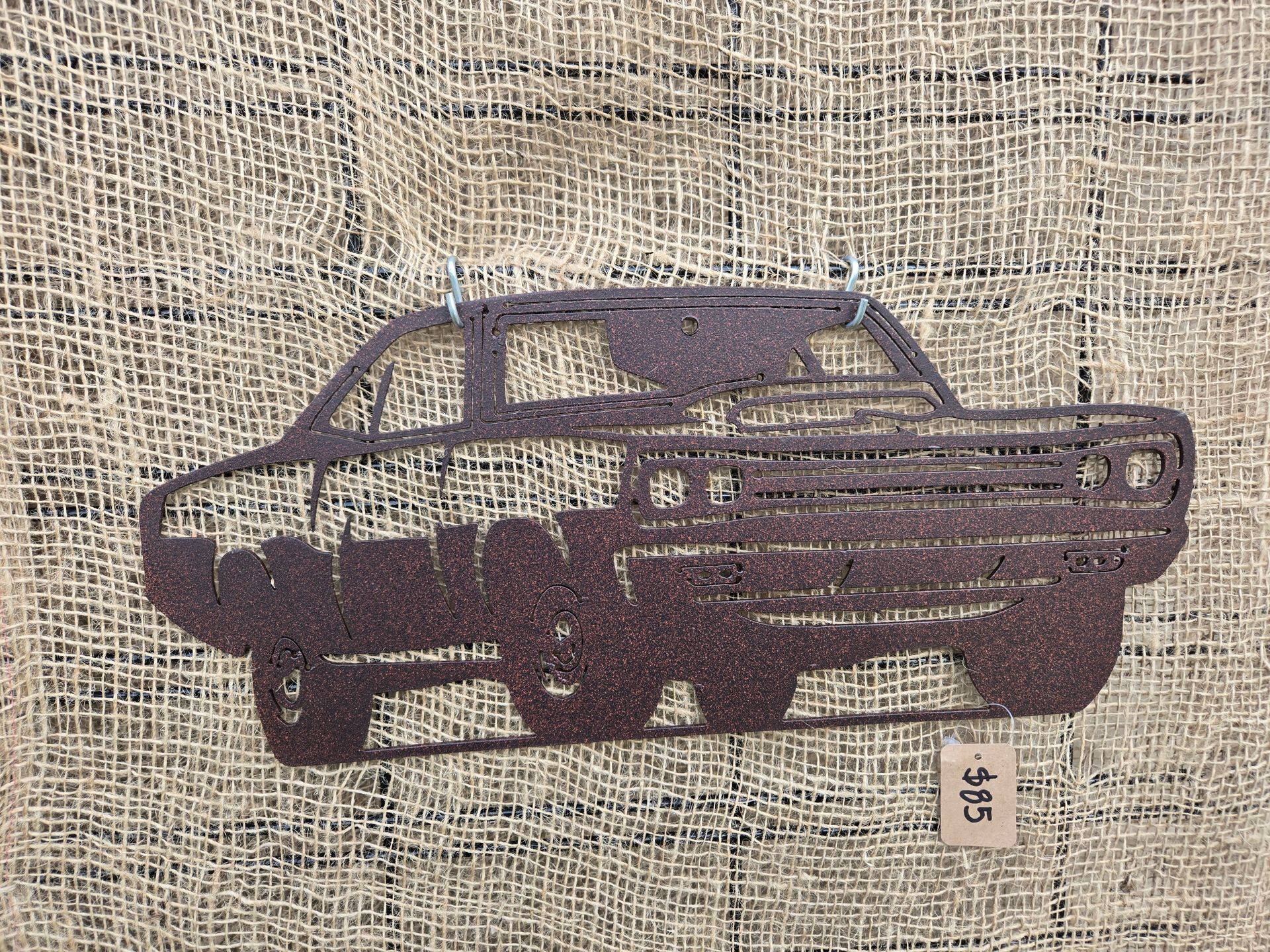 metal & muscle metal wall art