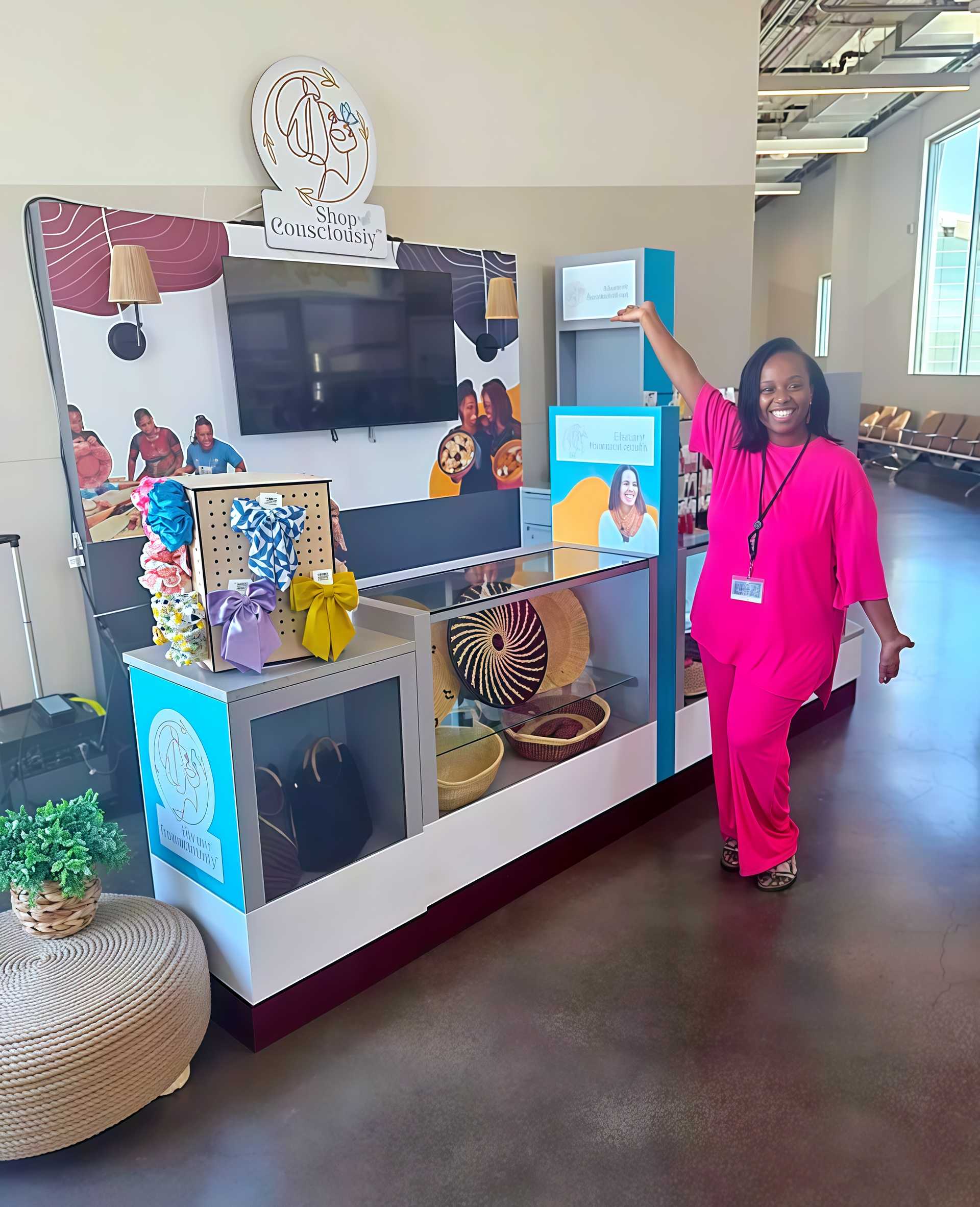 Shop Consciously Kiosk at SJC Airport