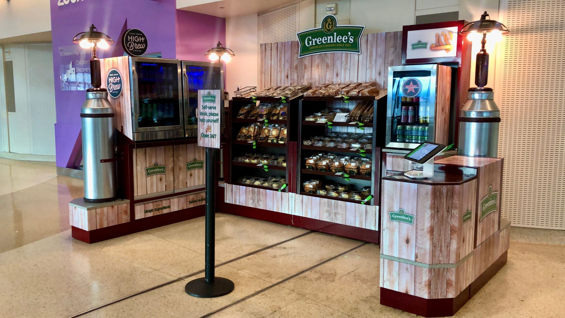 Greenlee's Bakery Kiosk at SJC Airport