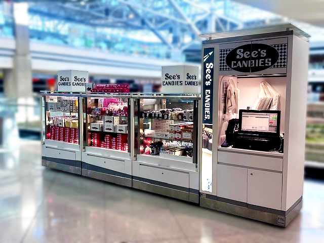 See's Candies Kiosk at DEN Airport