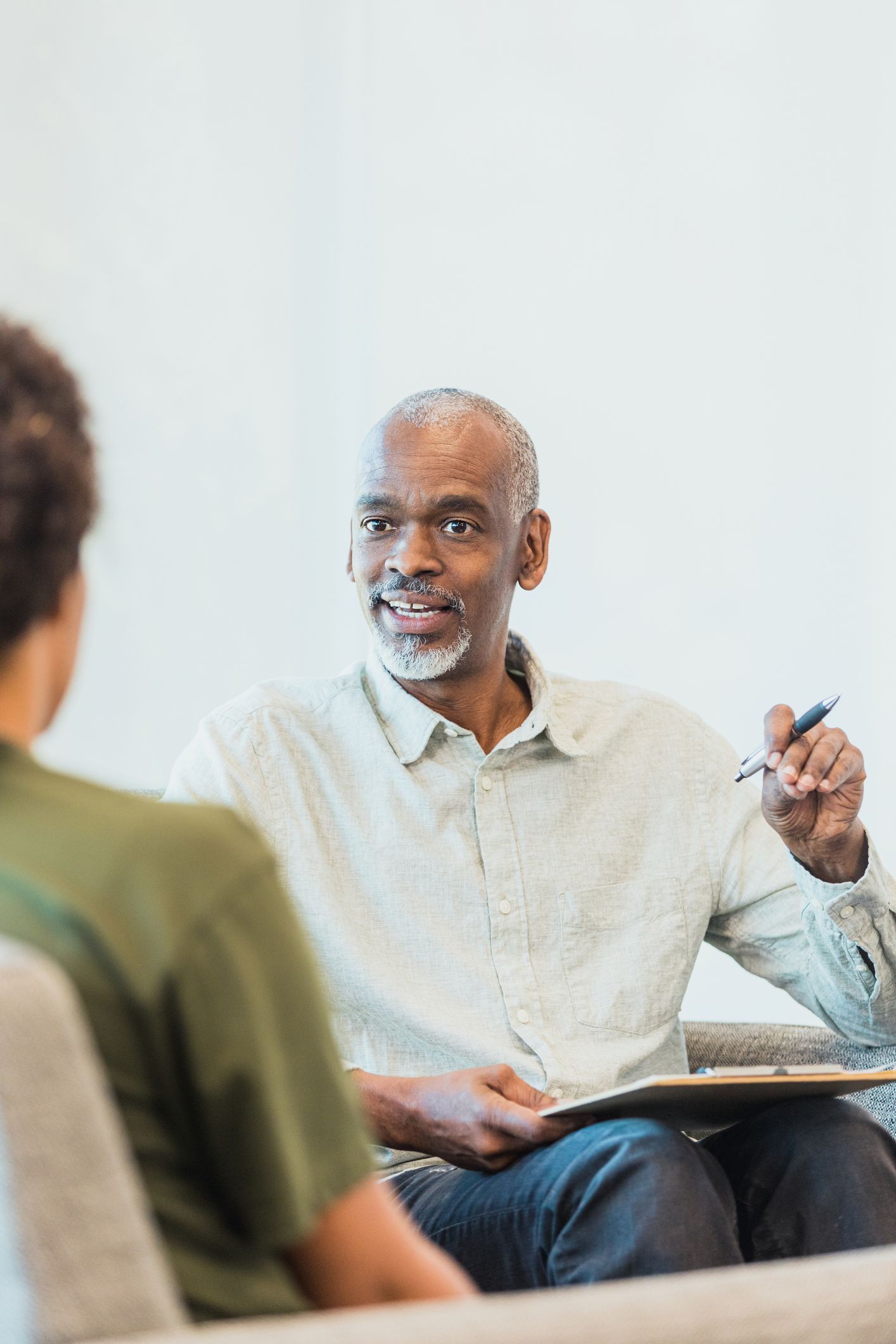 Therapist counseling a teenage patient at Haven Behavioral Health