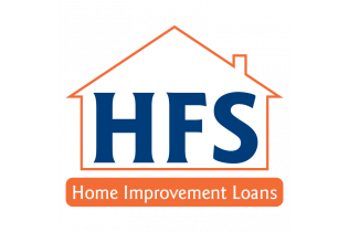 HFS logo with orange house outline and “Home Improvement Loans” in an orange banner