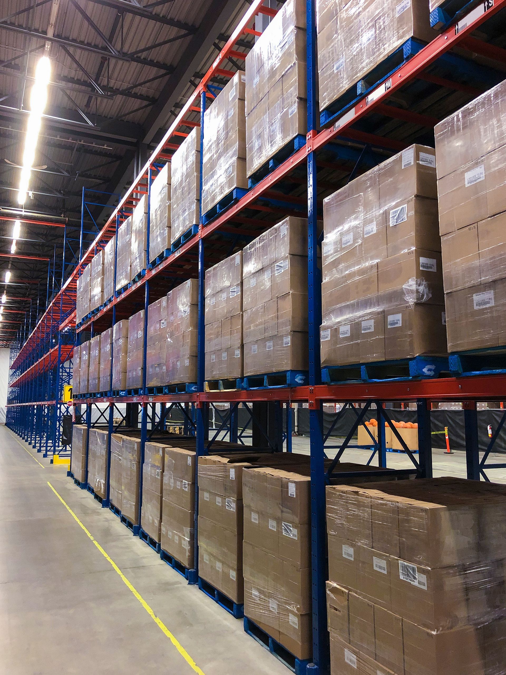 Racked storage warehouse in the Netherlands Europe