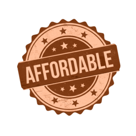 Brown badge with