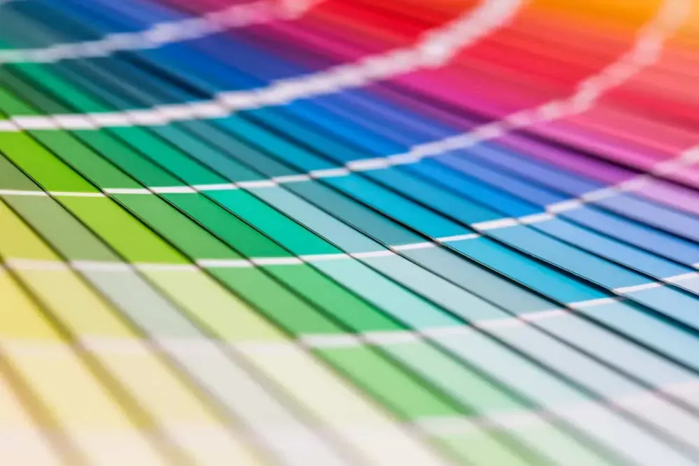 A Close Up of a Rainbow of Colors on a Table โ Aldine Printers in Bungalow, QLD