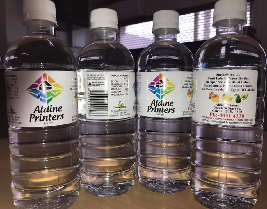 Sticker Printing Cairns Water Bottle Labels