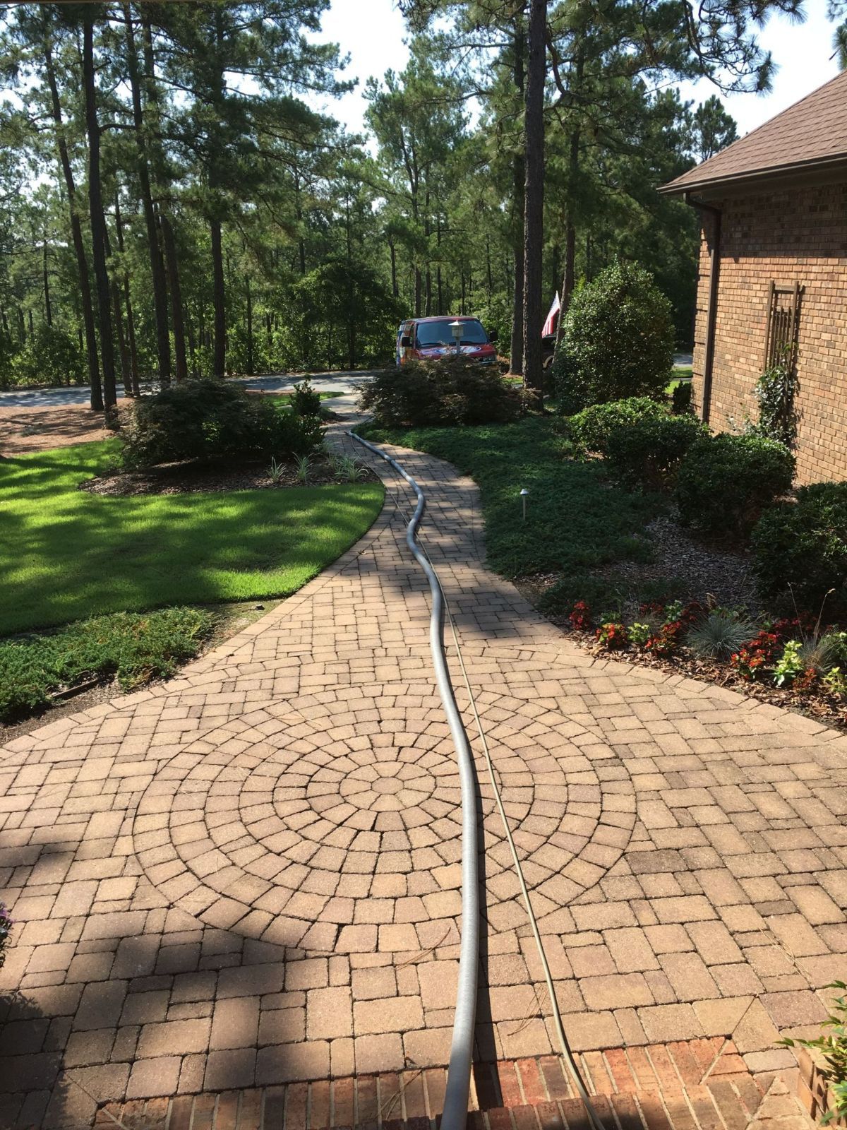 Able Carpet & Rug Cleaning Svc on the job