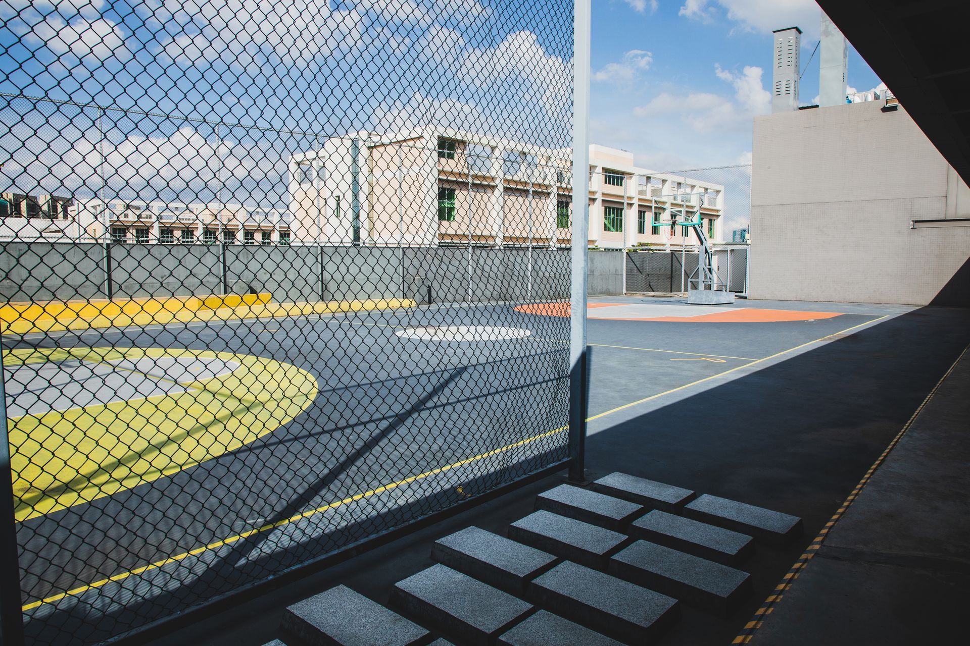 Outdoor Basketball Court — Rochester, WA — Chehalis Fencing Inc
