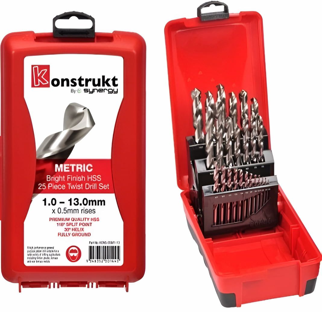 A Set Of Metric Drill Bits In A Red Case — All Trades Equipment In Lismore, NSW