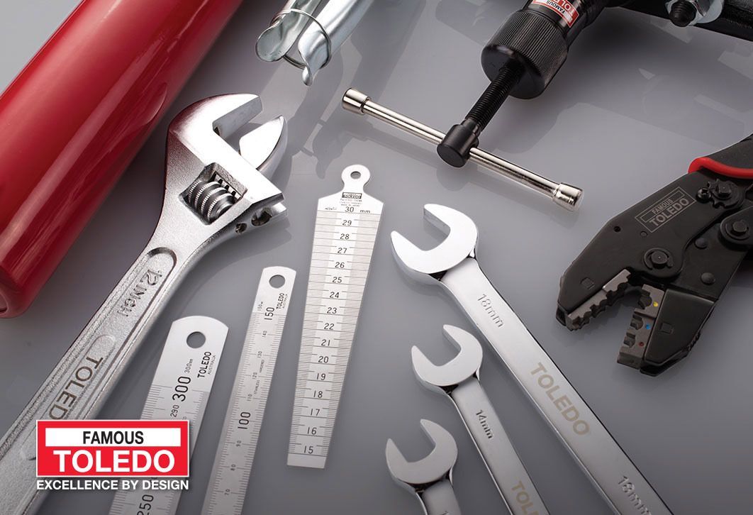 A Bunch Of Tools Are Laying On A Table — All Trades Equipment In Lismore, NSW