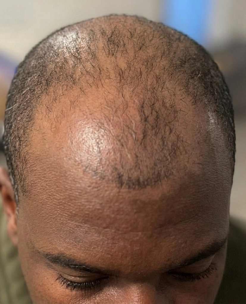 Man with thinning brown hair, receding hairline, and beard, wearing a blazer.